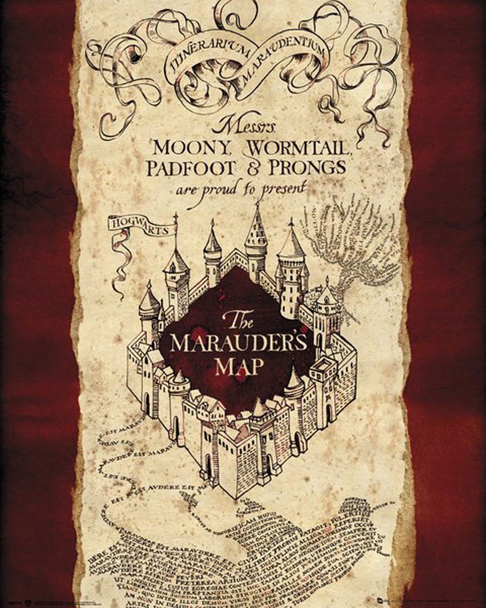- Marauders Harry Potter Map The