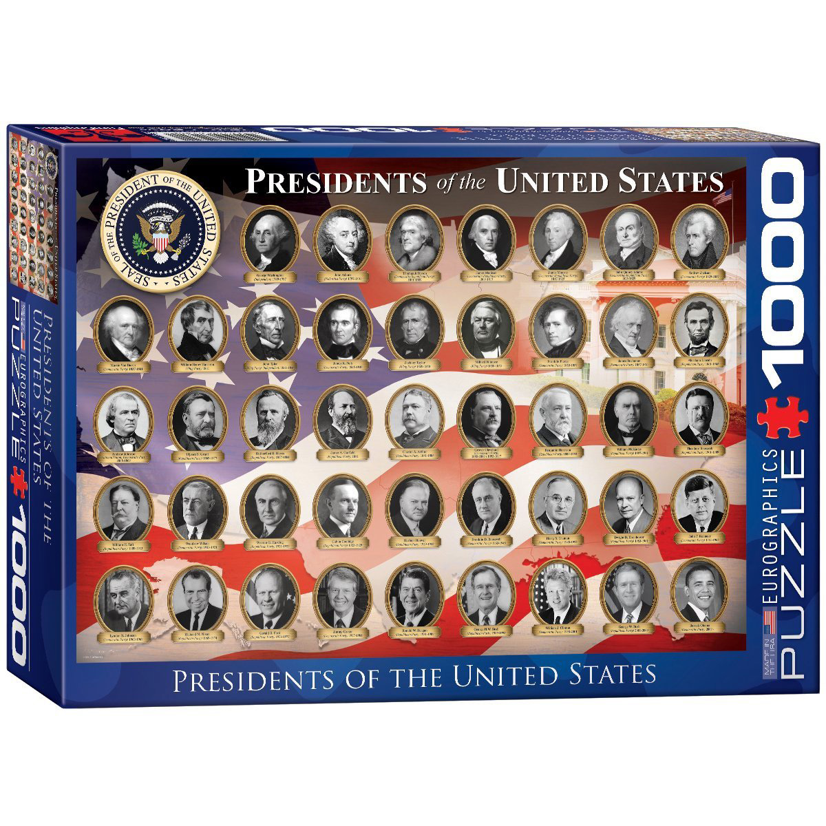 Teile 1000 der Die USA - Präsidenten Puzzle