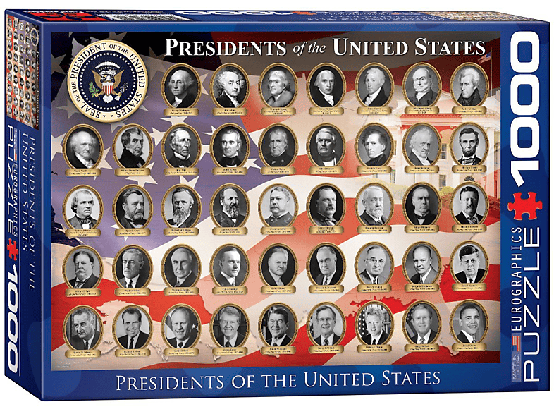 1000 Teile Puzzle - Die Präsidenten der USA