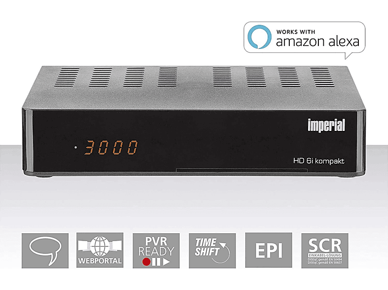 TELESTAR HD 6i kompakt SAT-Receiver (schwarz)