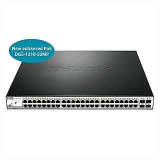 Switch  - DGS-1210-52MP D-LINK, Negro