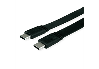 VALUE USB4 Gen 3 Kabel, PD 20V5A, Emark, C-C, ST/ST, 40 Gbit/s, flach USB4 Kabel