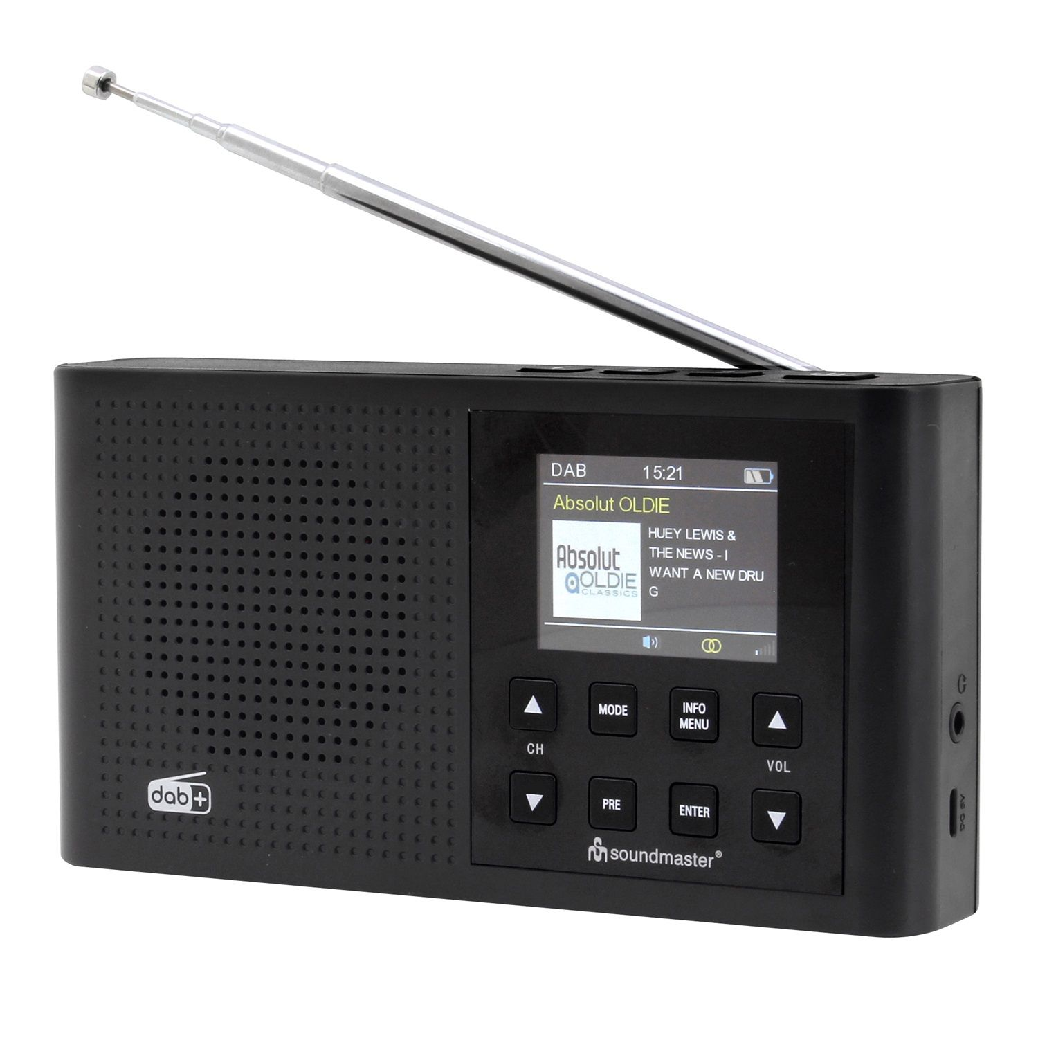 SOUNDMASTER DAB165SW Multifunktionsradio, DAB+, FM, Bluetooth, FM, DAB+, AM, DAB, schwarz