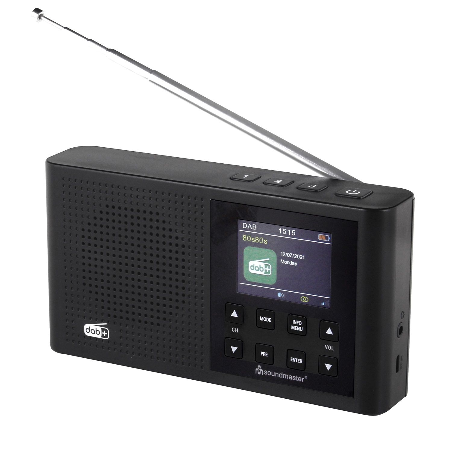 DAB+, AM, FM, FM, DAB, schwarz SOUNDMASTER DAB165SW DAB+, Bluetooth, Multifunktionsradio,