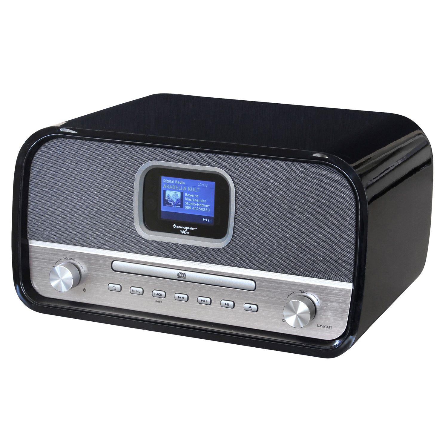 SOUNDMASTER DAB970SW Multifunktionsradio, DAB+, holzoptik DAB, AM, FM, FM, DAB+, Bluetooth