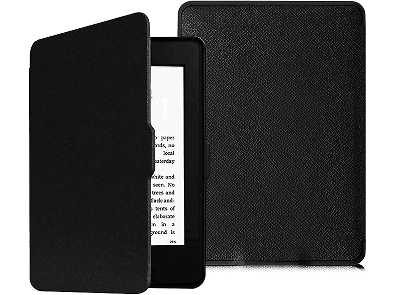 FINTIE Hülle Kunstleder、Polycarbonat, Tablethülle Kindle Schwarz für Bookcover