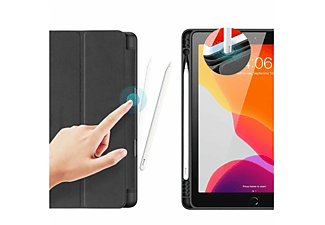 DUX DUCIS Buch Tasche Tablethülle Bookcover für Apple iPad 10.2" 9. Generation TPU, Schwarz