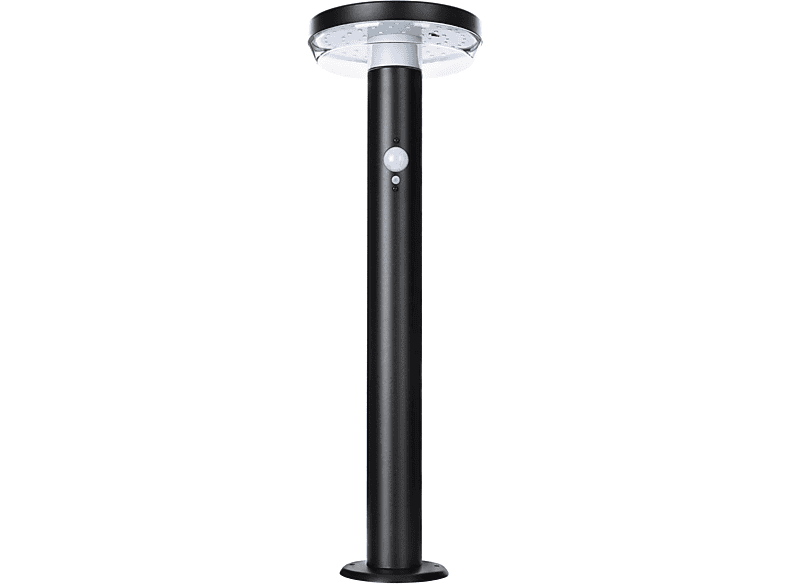 KIOM Piran 50 cm schwarz Dauerlicht weiß Bewegungsmelder Solar + Wegeleuchte 11022 warm