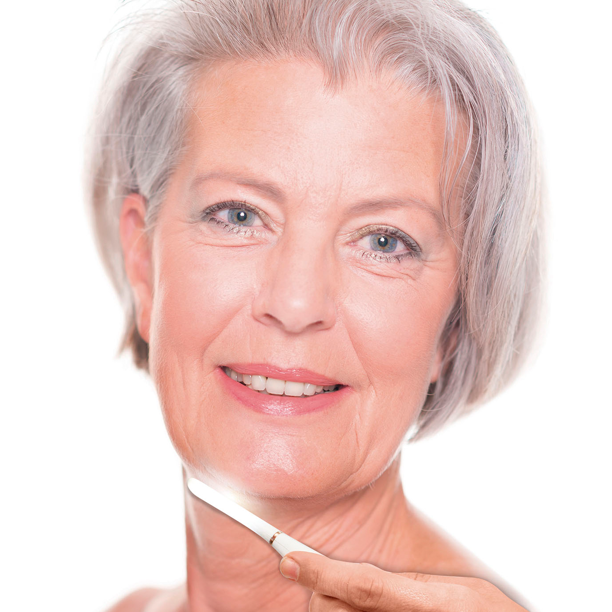VELFORM Dermaplaning Gesichtshaarentferner System weiß