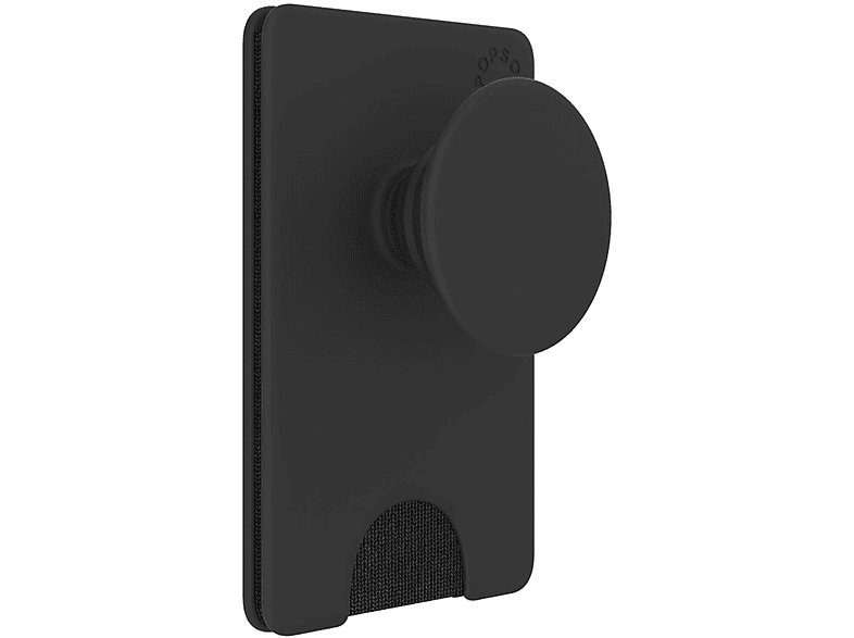 POPSOCKETS PopWallet + PopSockets Black Handyhalterung, Schwarz