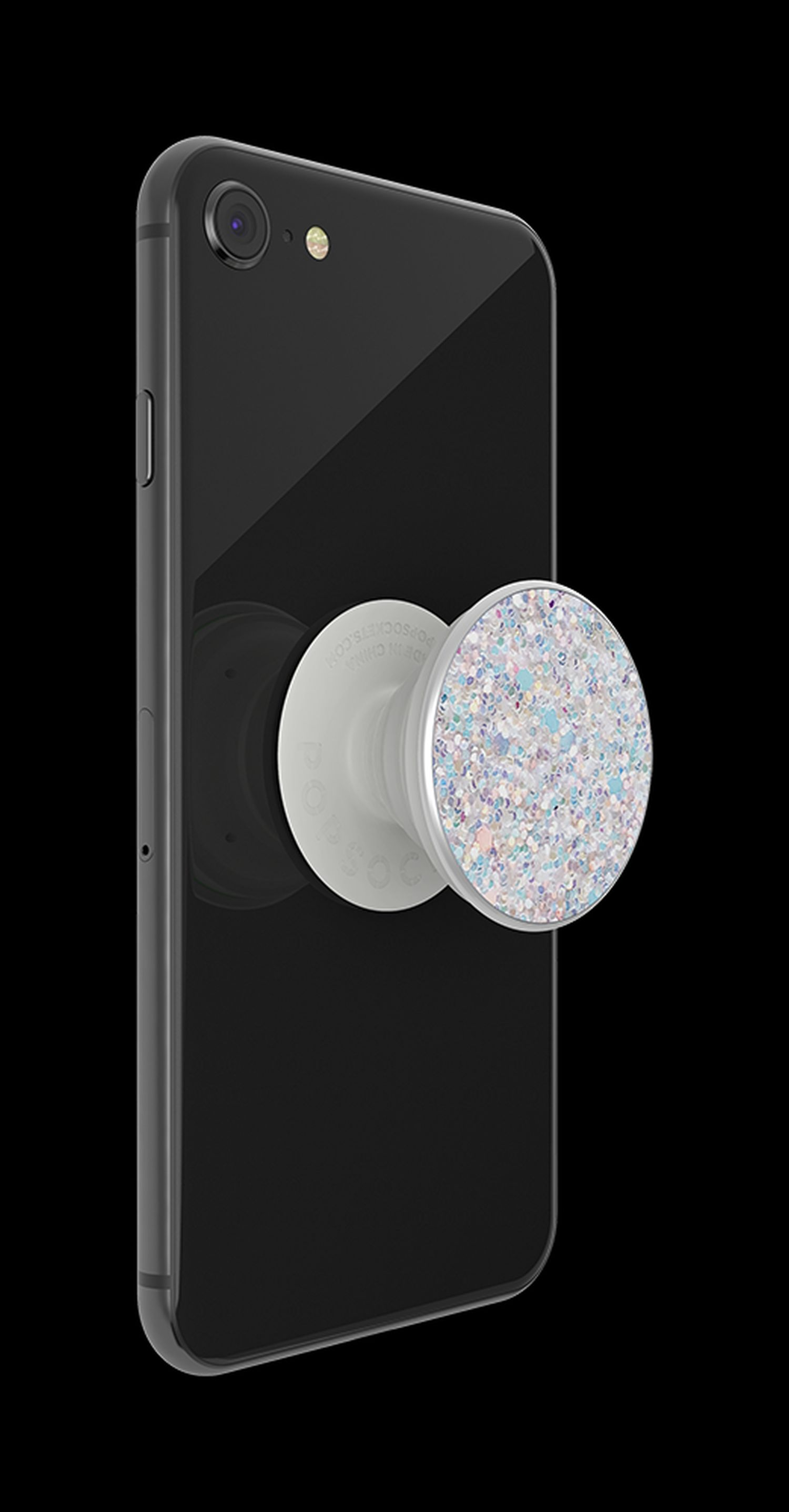 SnowWhite Sparkle Weiß Premium PopGrip Handyhalterung, POPSOCKETS