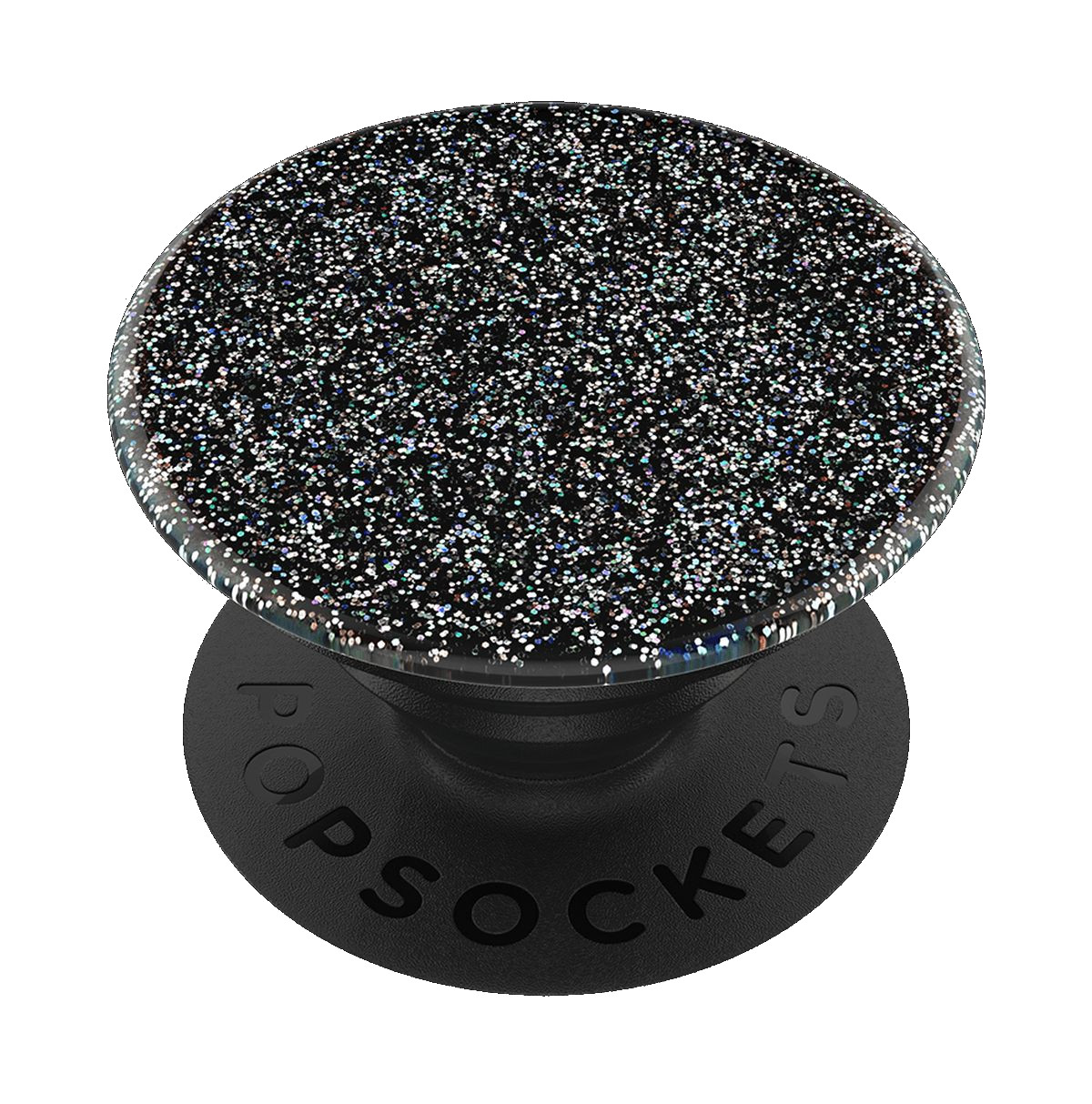 POPSOCKETS Glitter Premium PopGrip Smartphonehalterung Schwarz Black