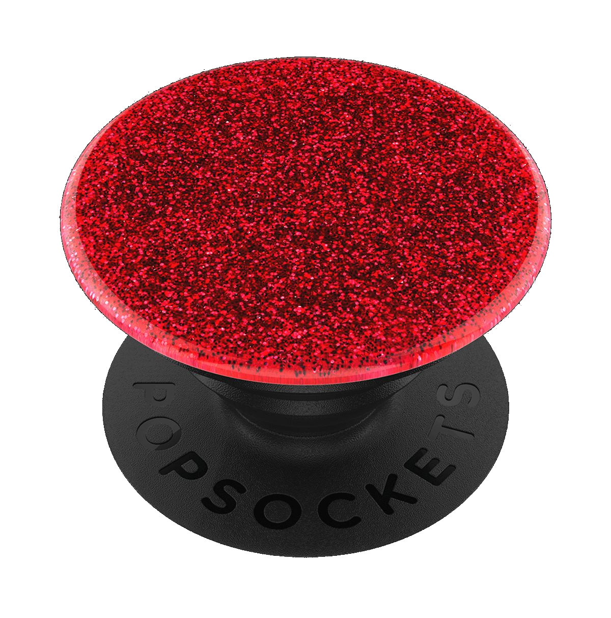 POPSOCKETS PopGrip Red Glitter Rot Premium Handyhalterung
