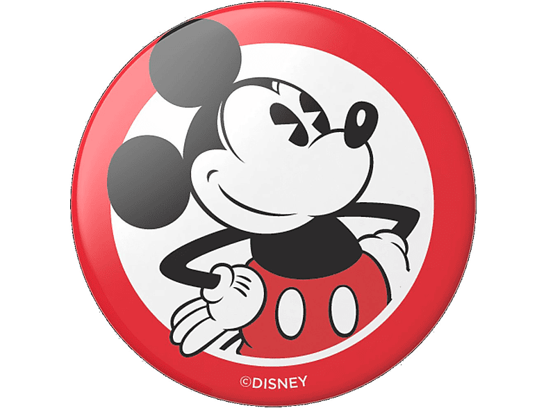 Handyhalterung, PopGrip POPSOCKETS Rot/Schwarz/Weiß Classic Mickey