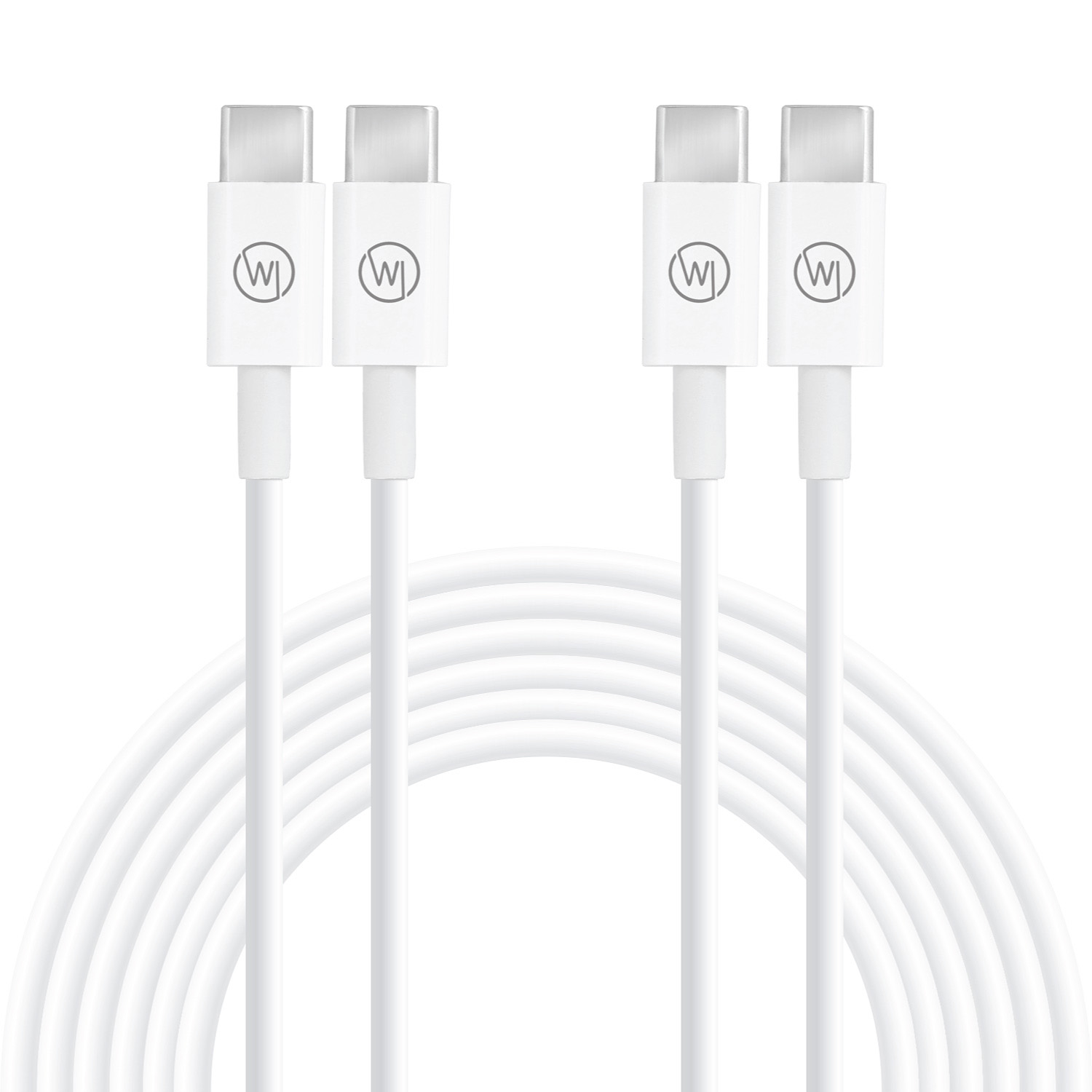WICKED CHILI 2x USB C Fast 1 Pro iPad und MacBook für / Ladekabel, weiss 60W) Ladekabel 20V Kabel / m, (1m Charge Air, 3A auf / USB-C