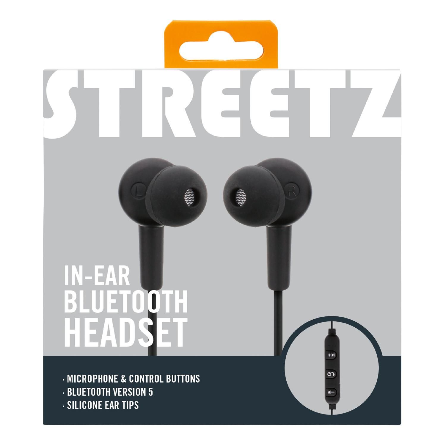 STREETZ HL-BT301, schwarz In-ear In-Ear-Kopfhörer