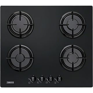 Placa de gas - ZANUSSI 949 620 888, 4 zonas, 590 mm, Negro