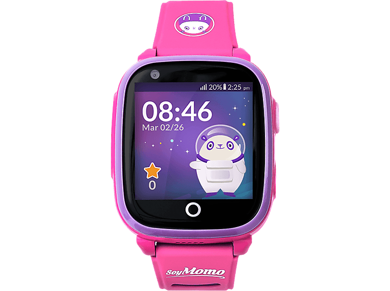 SOYMOMO Space 4G Kinder Pink cm, 10 Smartwatch Kunststoff