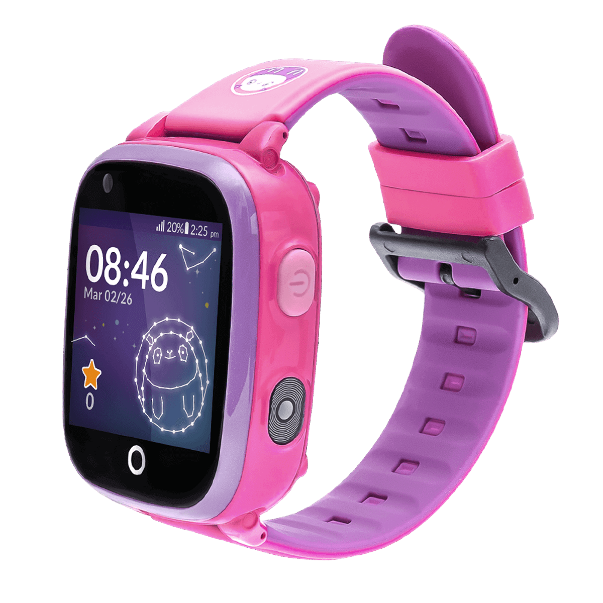 cm, Kinder 4G 10 Smartwatch SOYMOMO Kunststoff, Space Pink