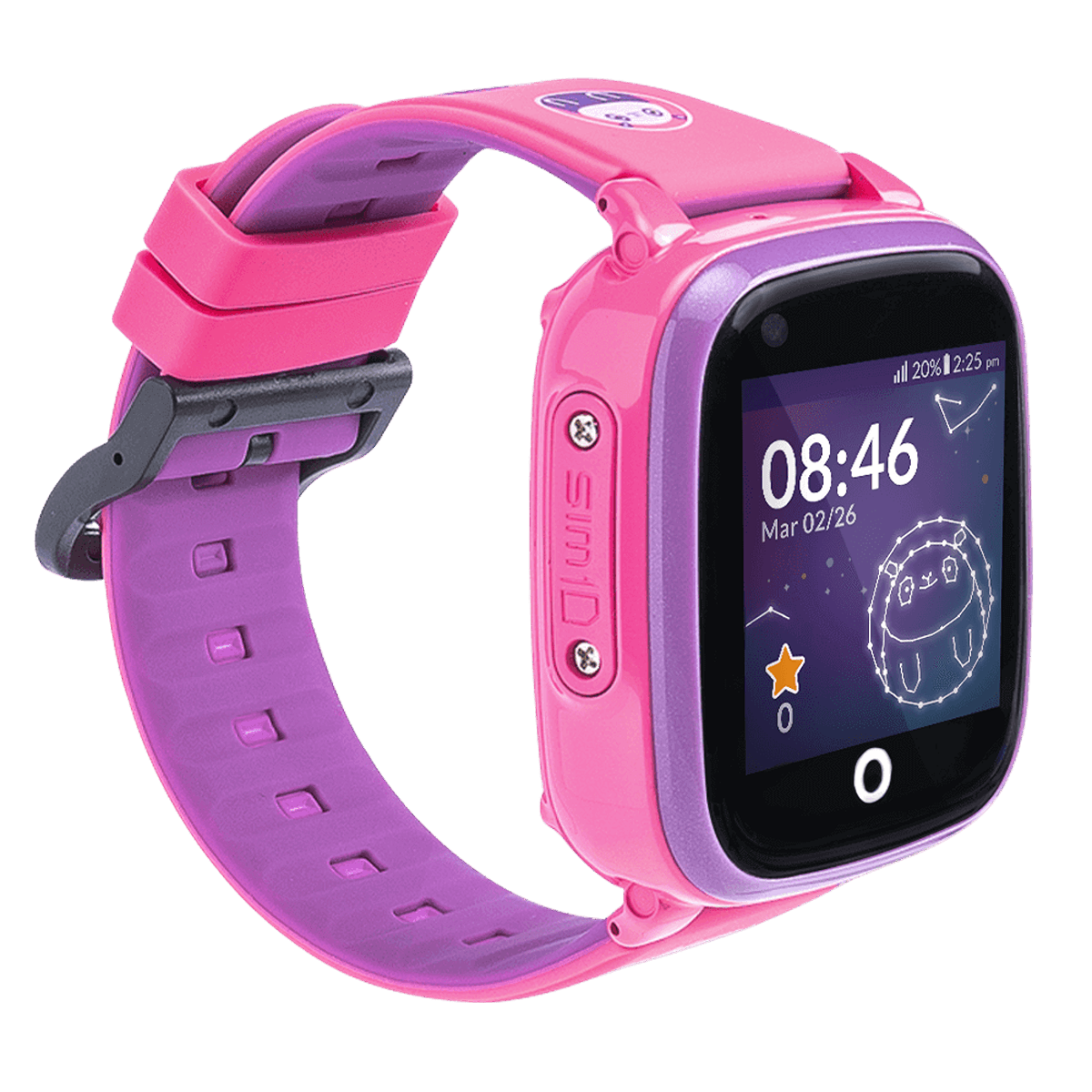 Kinder SOYMOMO Space 4G Pink 10 Kunststoff, Smartwatch cm,