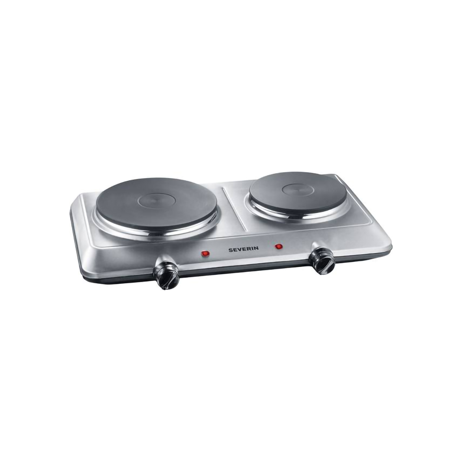 Placa Dk 1014 severin gris hornillo de mesa 2 fuegos acero inoxidable pulido cocina dk1014