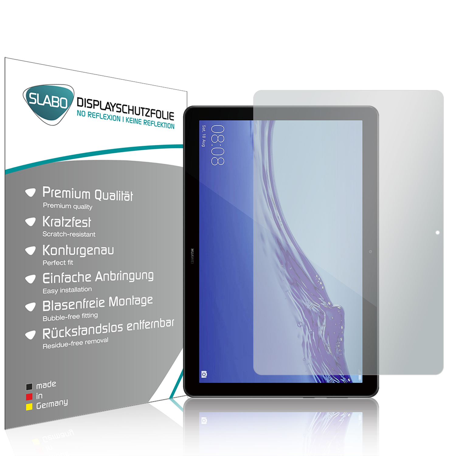 No | SLABO Huawei LTE MediaPad Displayschutz(für Displayschutzfolie 2 x 10 Reflexion | T5 Wi-Fi)) (10,1\