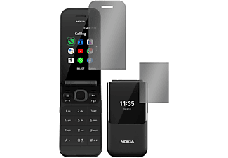SLABO Blickschutzfolie View Protection Schwarz 360° Displayschutz(für Nokia 2720 Flip)