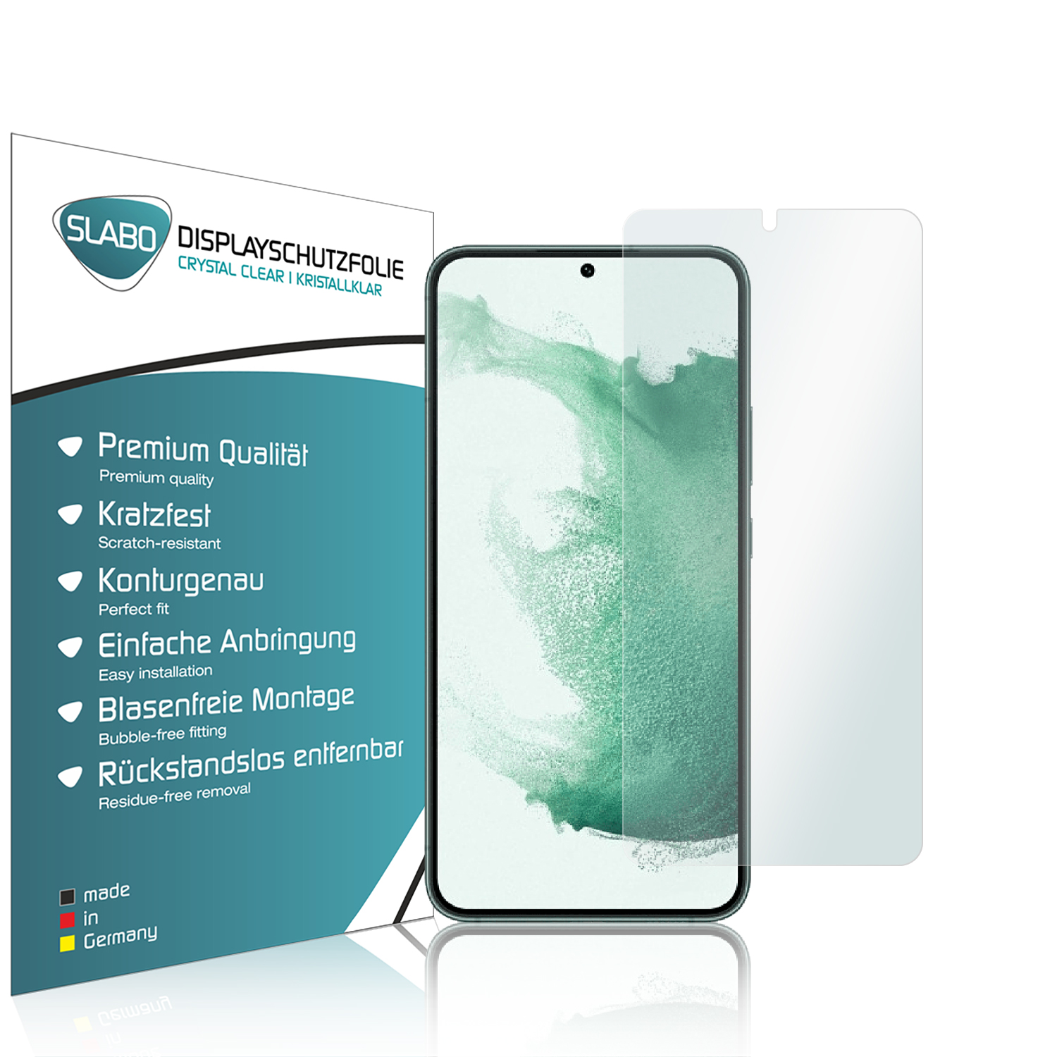 SLABO 4 Samsung Displayschutz(für Galaxy Crystal Plus) Clear Displayschutzfolie x S22+ | S22