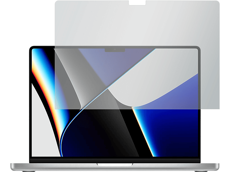 SLABO 2 x Displayschutzfolie No Reflexion Displayschutz(für Apple MacBook Pro 14\