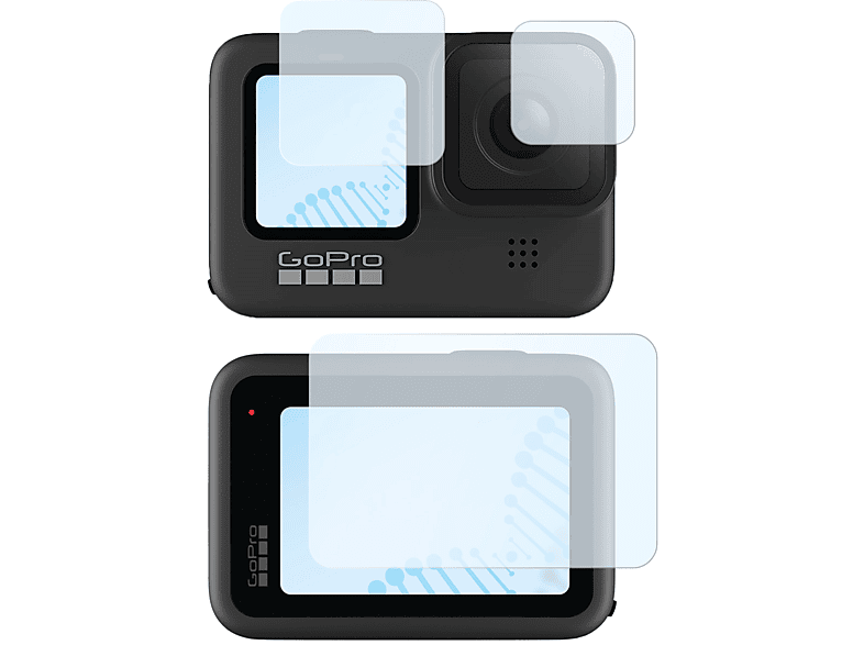 SLABO antibakterielle flexible GoPro Hybridglasfolie HERO9 HERO10) Displayschutz(für 
