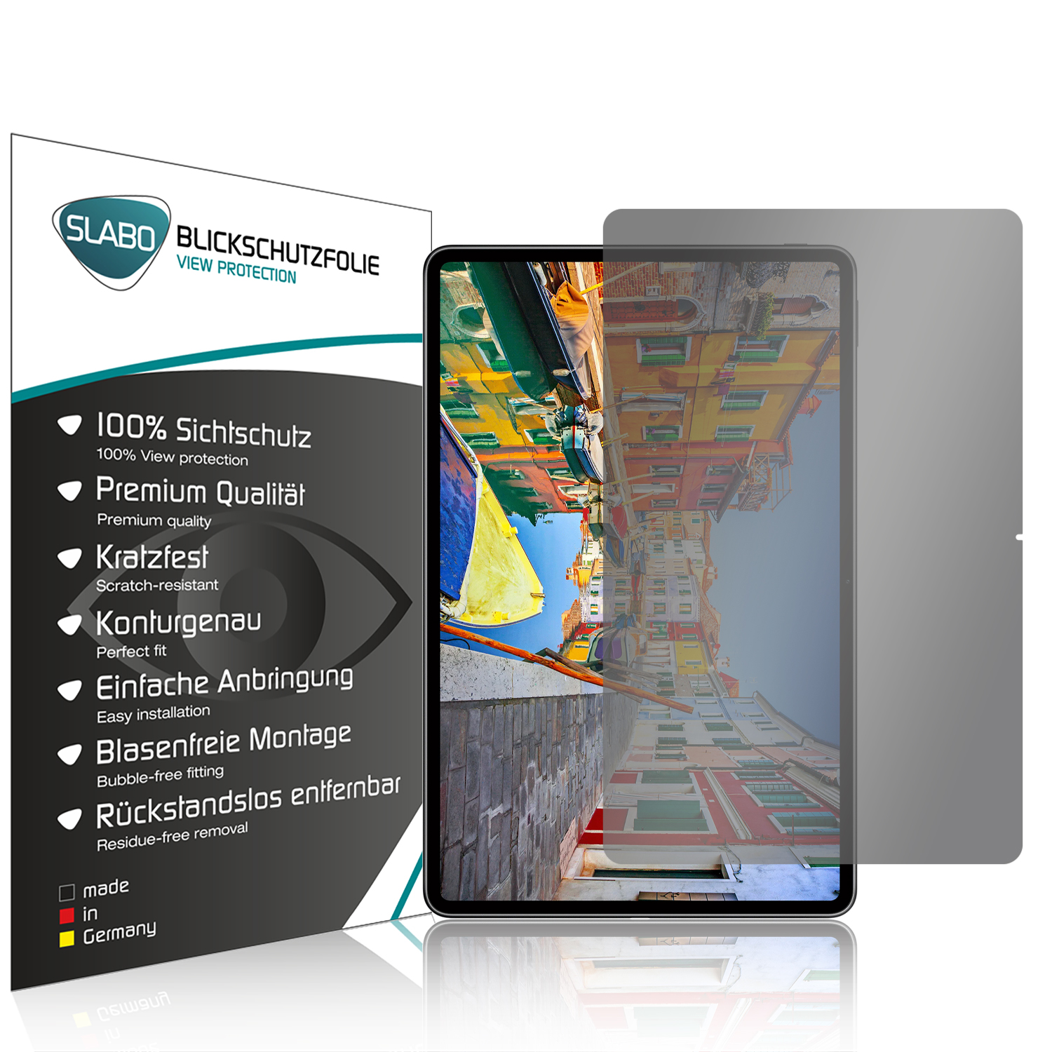 SLABO View Blickschutzfolie Protection Pro 12.6 MatePad 360° (2021)) Huawei Displayschutz(für Wi-Fi Schwarz