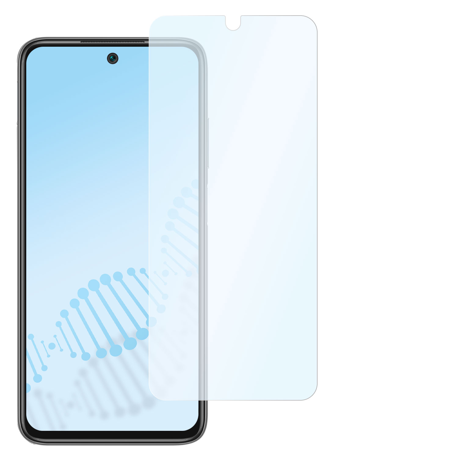 SLABO antibakteriell (2021 Displayschutz(für 10 2022)) Xiaomi Redmi flexibles Hybridglas 
