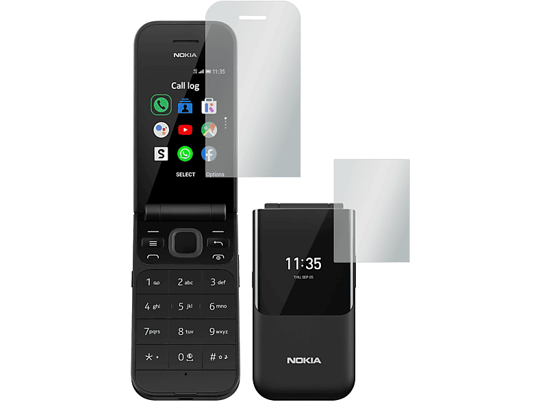 No SLABO Nokia Reflexion x Flip) 4 2720 Displayschutzfolie Displayschutz(für