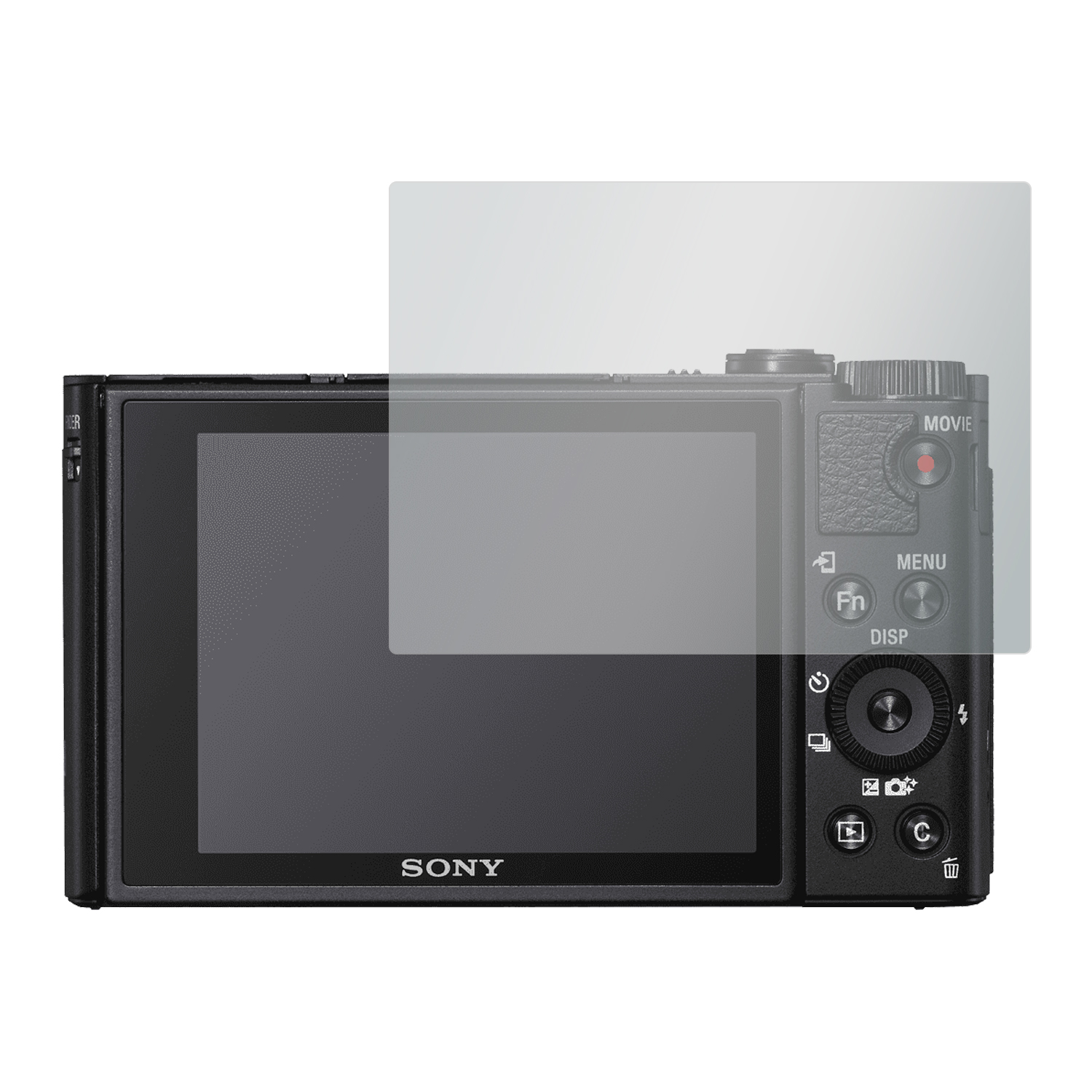 DSC-HX99) Sony No SLABO x Displayschutzfolie 4 Displayschutz(für Reflexion