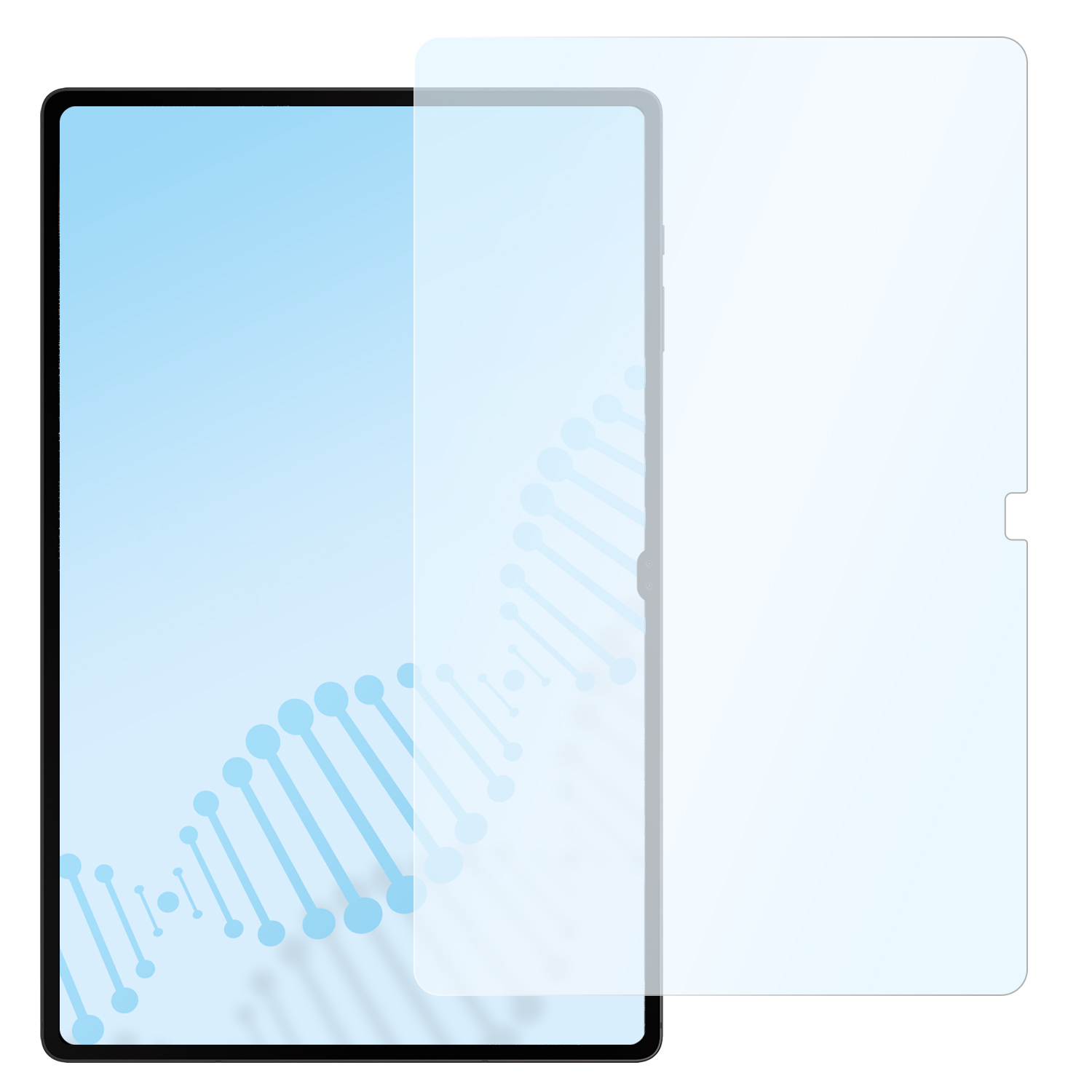 Samsung flexible Ultra antibakterielle Displayschutz(für Hybridglasfolie SLABO Tab | (5G S8 / Galaxy (SM-X906B Wi-Fi) SM-X900N))