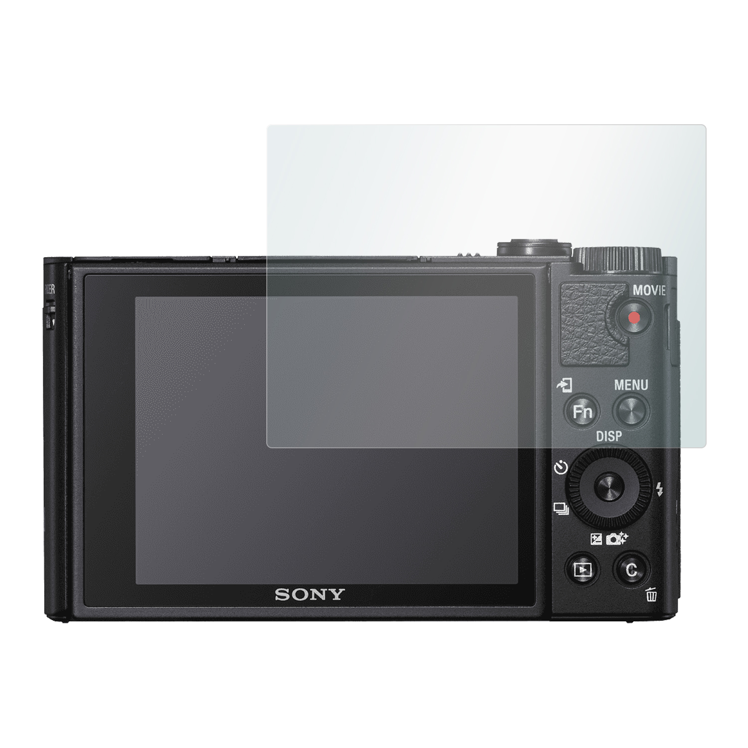 x Clear Displayschutzfolie Sony Displayschutz(für SLABO 4 DSC-HX99) Crystal