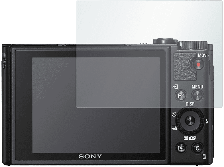 x Clear Displayschutzfolie Sony Displayschutz(für SLABO 4 DSC-HX99) Crystal