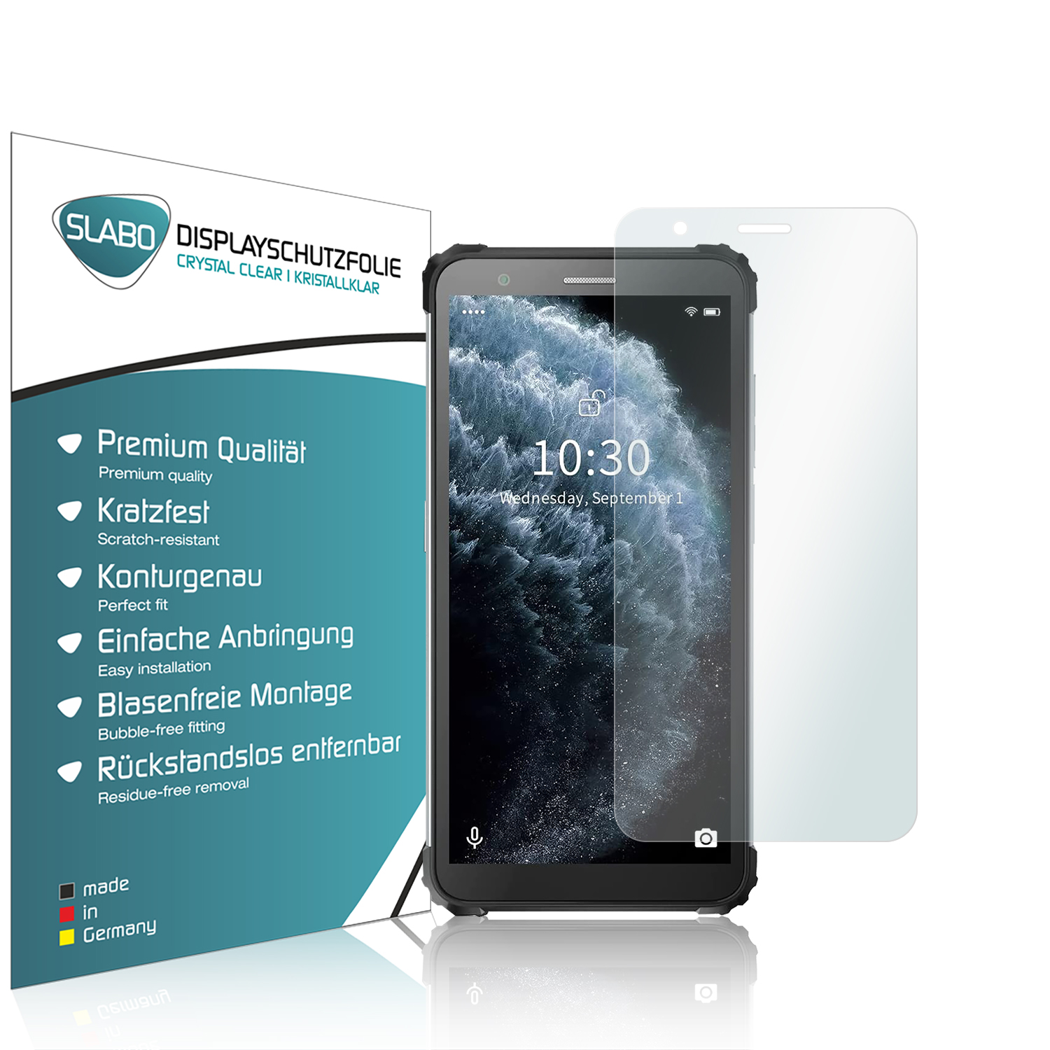Displayschutz(für 4 BV6600E) SLABO Crystal BlackBerry x Clear