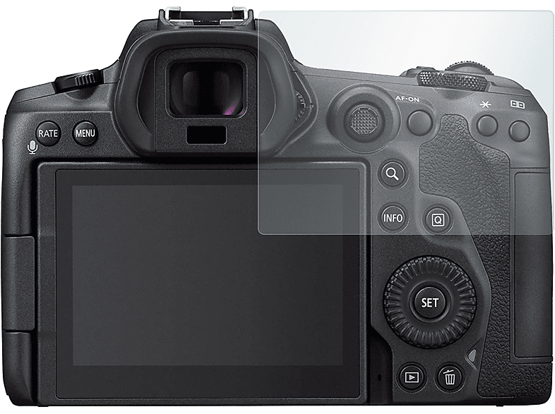 SLABO 4 x Displayschutzfolie Crystal Clear Displayschutz(für Canon EOS R5)