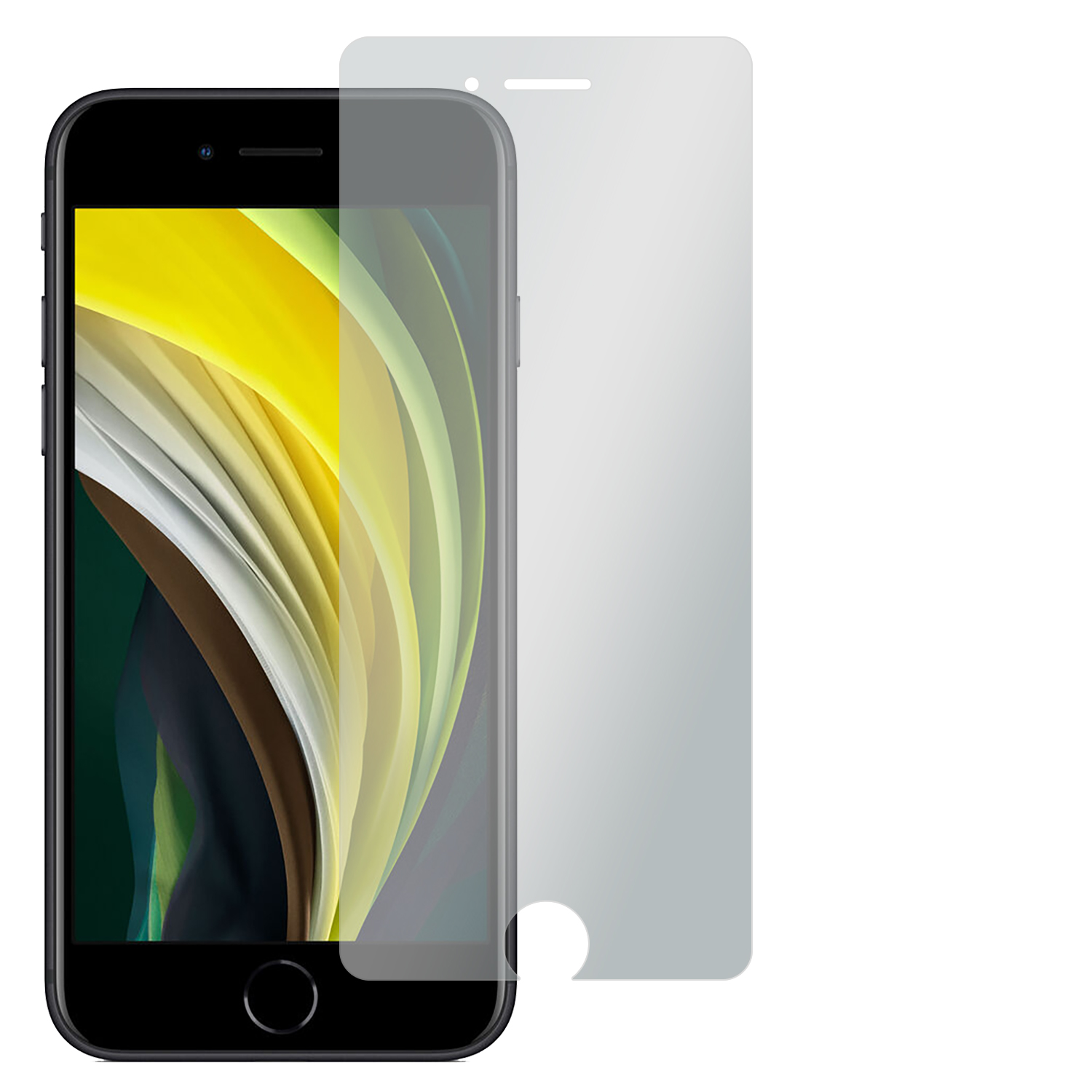 SLABO 4 x Displayschutz(für iPhone SE iPhone Reflexion No 2020 Displayschutzfolie 2022) | Apple SE