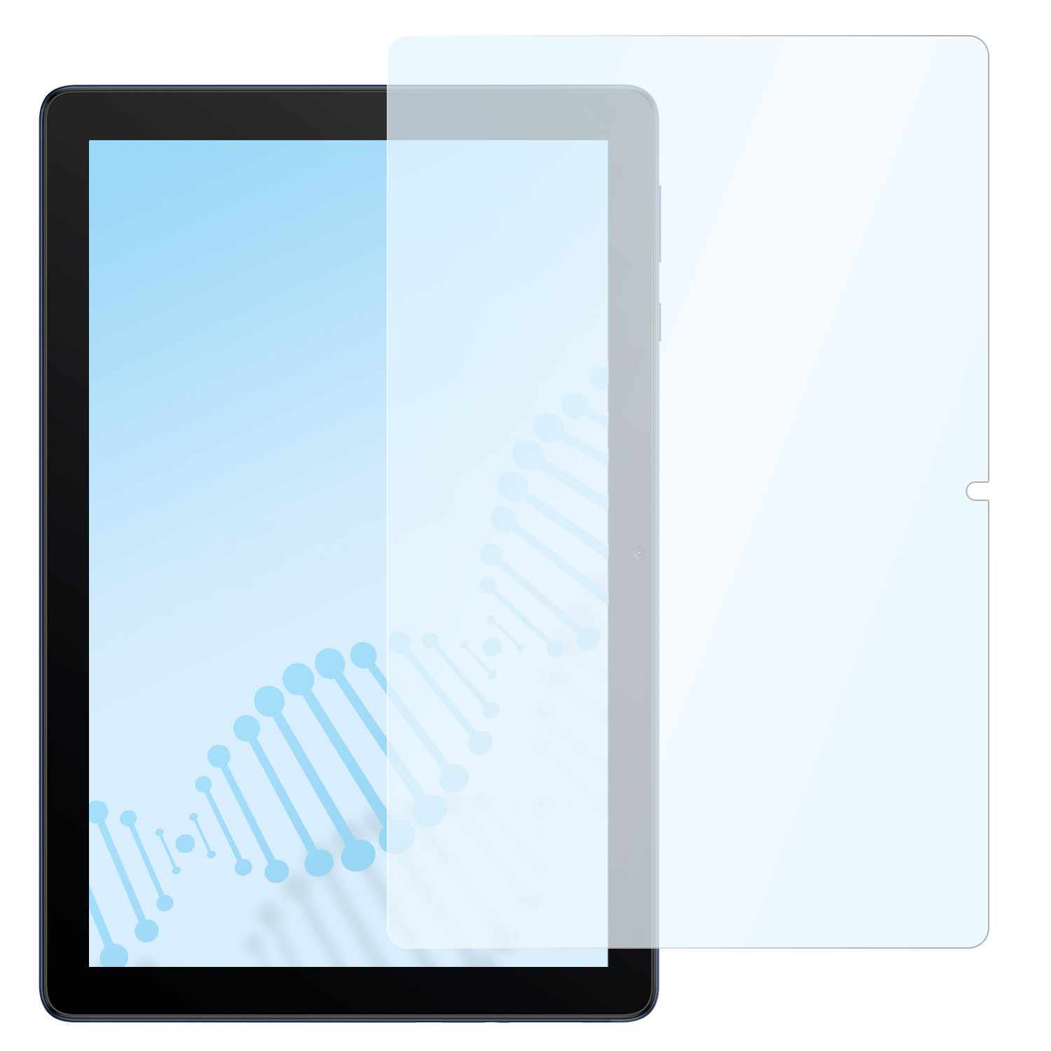 SLABO Huawei MatePad antibakterielle Displayschutz(für T10 MatePad | flexible T10s) Hybridglasfolie