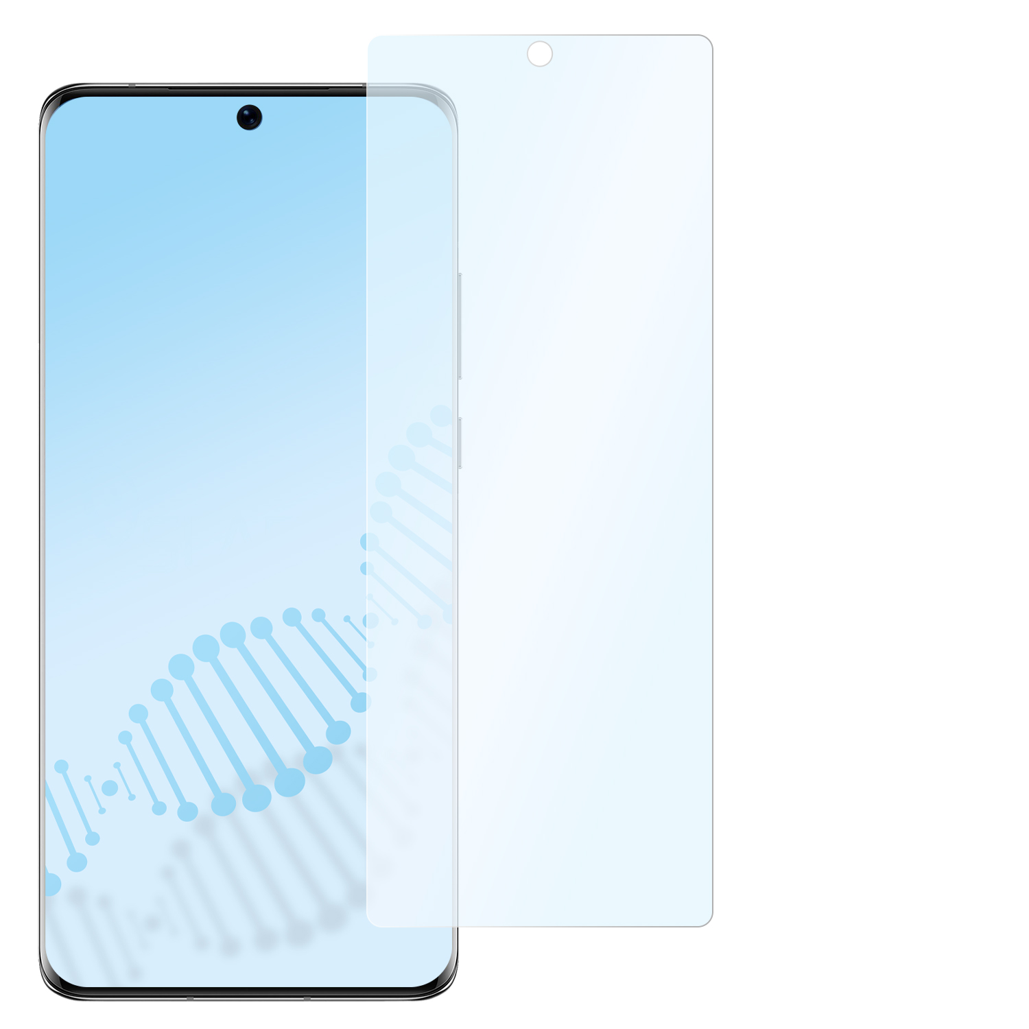 SLABO antibakterielle flexible Hybridglasfolie Displayschutz (für ...
