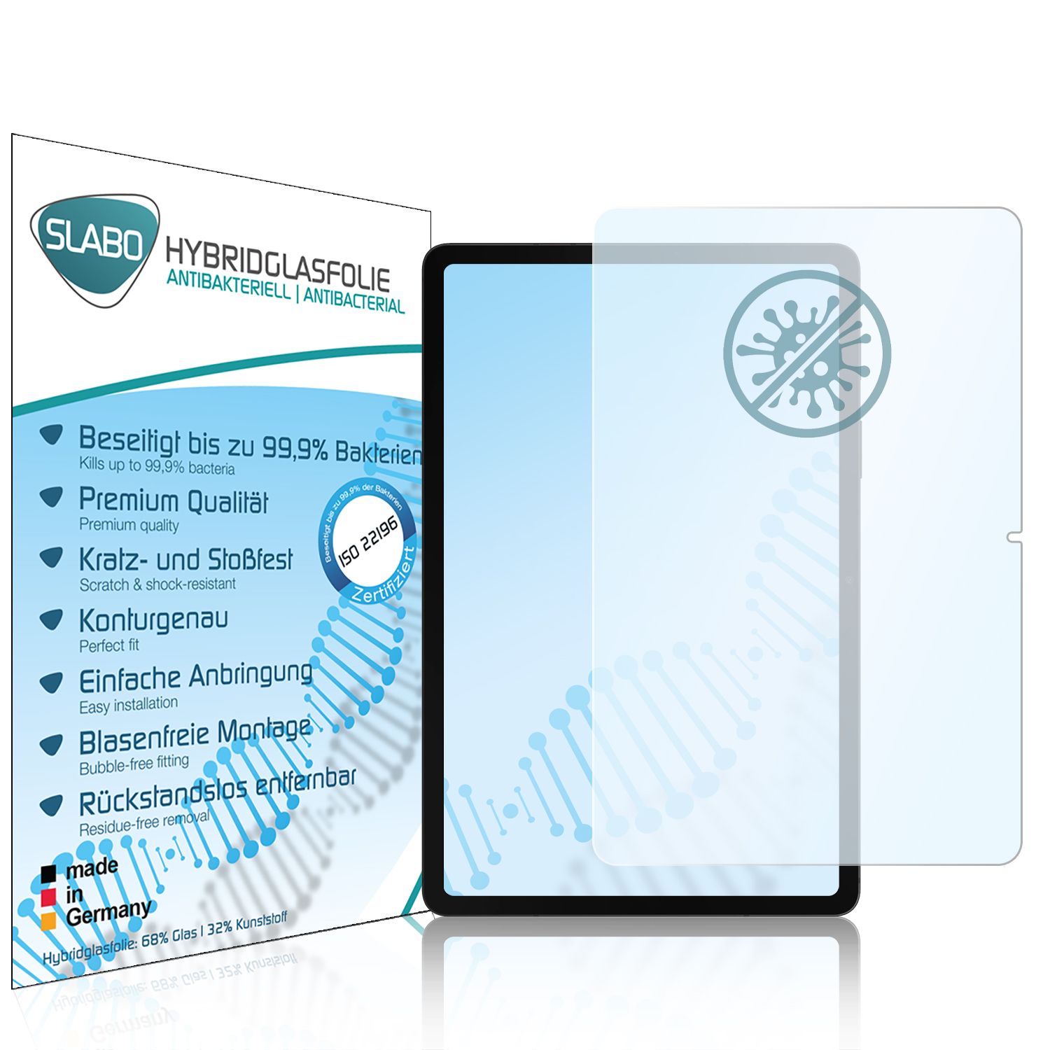 (5G / (SM-X706B Hybridglasfolie | Galaxy SLABO SM-X700N)) Displayschutz(für Wi-Fi) flexible Samsung S8 Tab antibakterielle