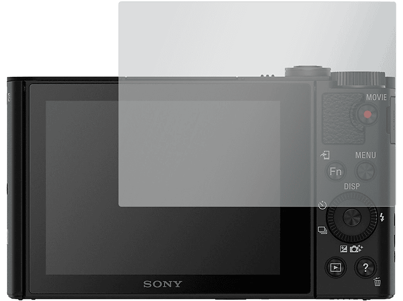 SLABO 4 x Displayschutzfolie No Reflexion Displayschutz(für Sony Cyber-shot DSC-WX500)