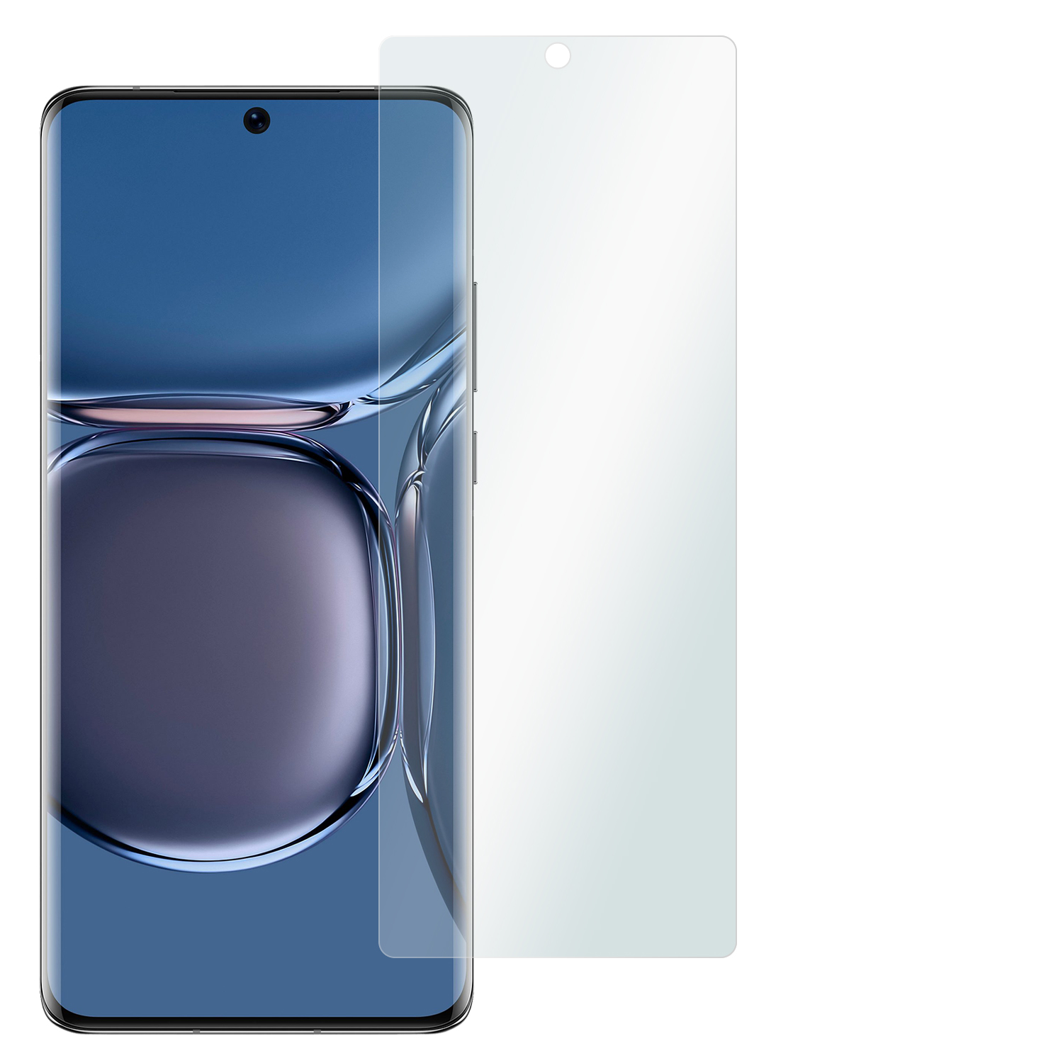 x SLABO Pro) 4 Clear Crystal Displayschutzfolie Displayschutz(für Huawei P50