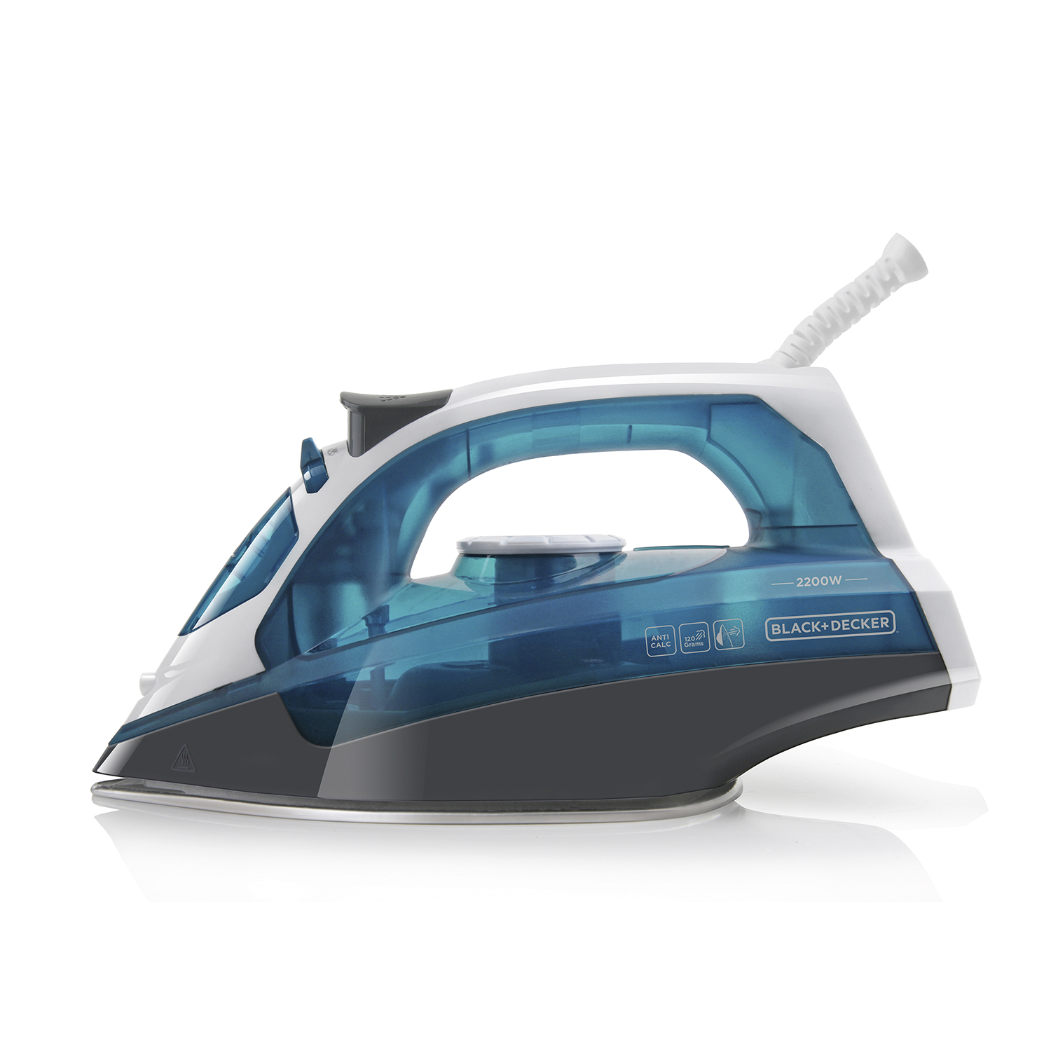 Black+decker Bxir2200e Plancha vapor 2200 w 370 milliliters 44 decibeles azul vertical 120 280