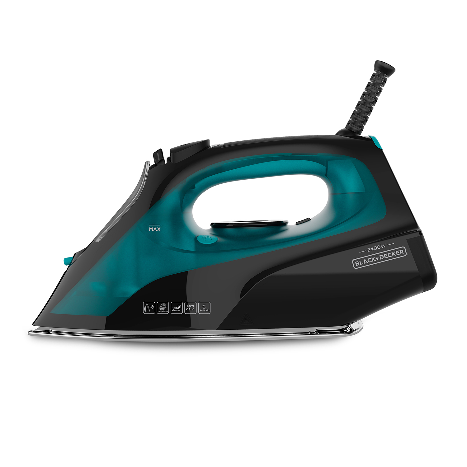 Plancha de vapor vertical - BXIR2403E BLACK+DECKER, 150 g/ming/min, 500 ml, Negro