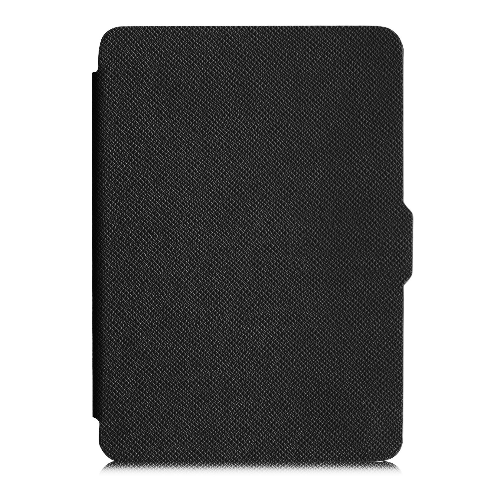 Schwarzer Buchumschlag. Strukturierte Oberfläche, geschlossen. Einfaches Design.
