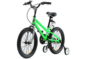 ROYALBABY Kinder FSG18 kids bike Kinderfahrrad (Laufradgröße: 18 Zoll, Kinder-Rad, Grün)