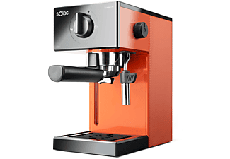 Cafetera automática  - CE4503 Squissita Easy Orange SOLAC, 20 barbar, 1,050 W, 2 tazas, Naranja